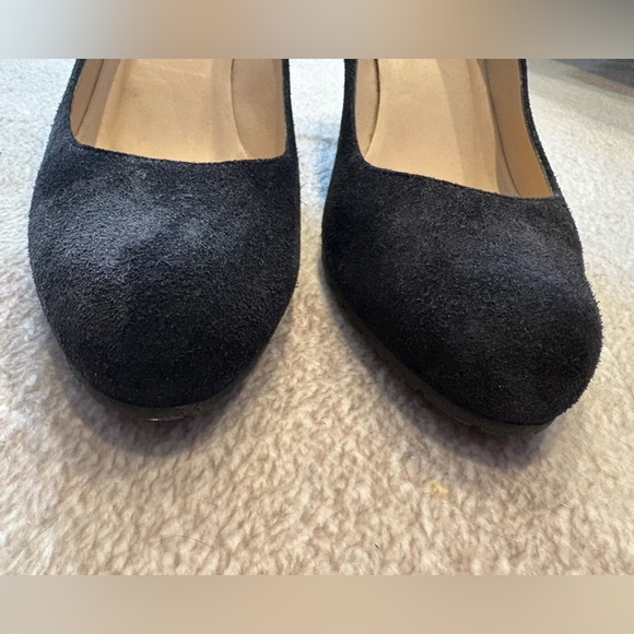 LK Bennett London Bayleen Black Suede Wedge Heels 39 - Picture 5 of 10